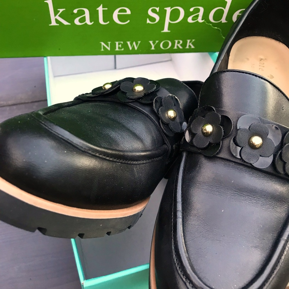 New Kate Spade Karisa black loafers size 10.5